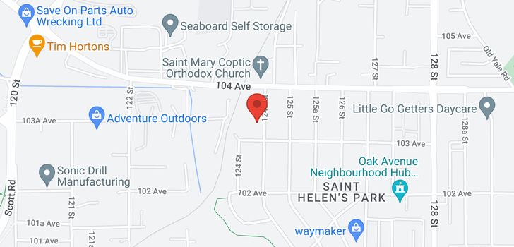 map of 10335 124A STREET
